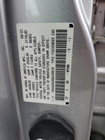 Photo 10 from auction – 2008 ACURA TL with VIN 19UUA662X8A008639