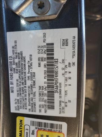 Photo 10 from auction – 2017 FORD FUSION SE with VIN 3FA6P0H74HR157183