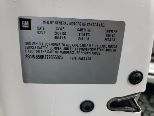 Photo 10 from auction – 2007 CHEVROLET IMPALA LS with VIN 2G1WB58K179366825