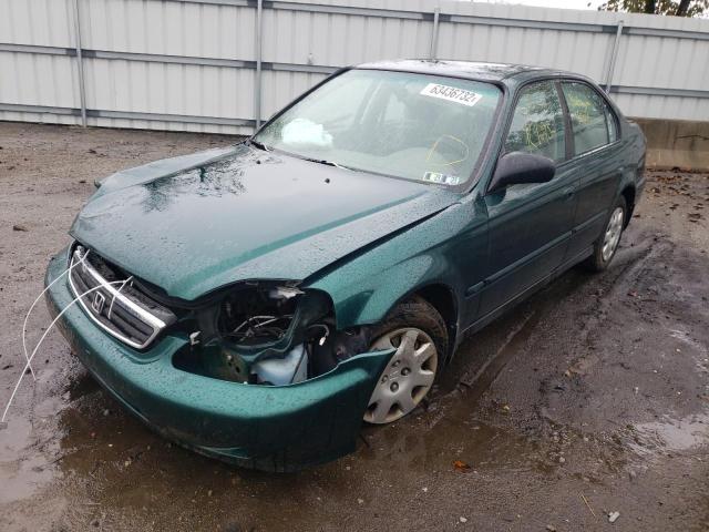 Photo 2 from auction – 2000 HONDA CIVIC BASE with VIN 2HGEJ6616YH588632