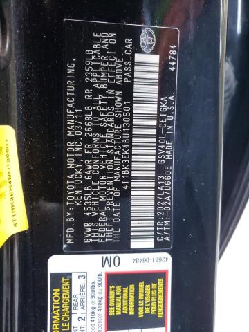 Photo 10 from auction – 2011 TOYOTA CAMRY SE with VIN 4T1BK3EK4BU130501