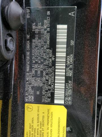 Photo 10 from auction – 2008 LEXUS RX 350 with VIN 2T2HK31UX8C047324