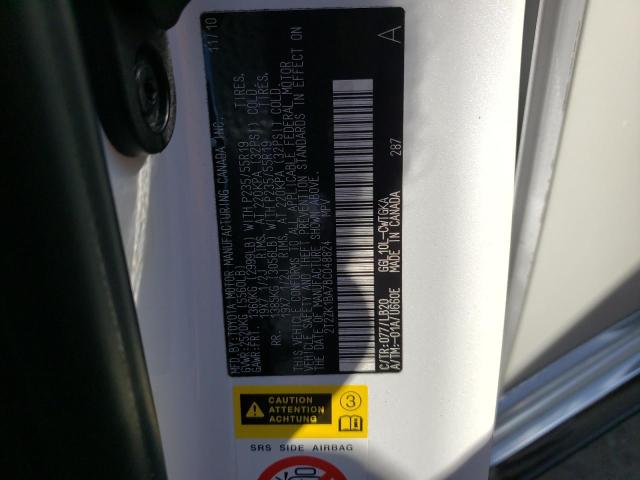 Photo 10 from auction – 2011 LEXUS RX 350 with VIN 2T2ZK1BA7BC048824