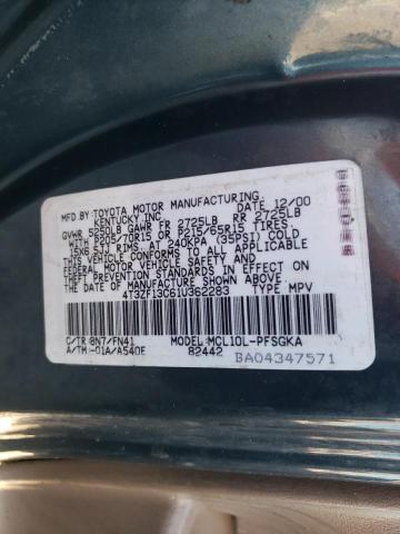 Photo 10 from auction – 2001 TOYOTA SIENNA LE with VIN 4T3ZF13C61U362283