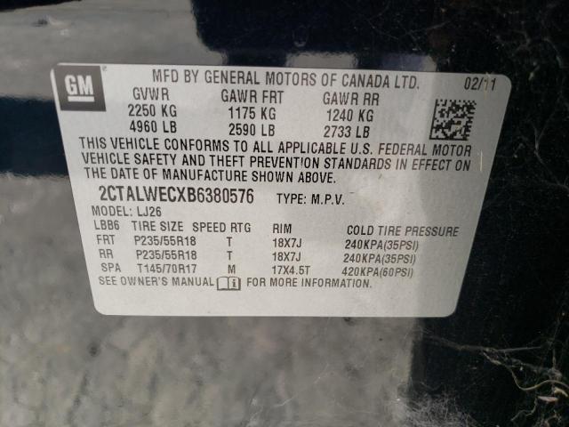 Photo 10 from auction – 2011 GMC TERRAIN SL with VIN 2CTALWECXB6380576
