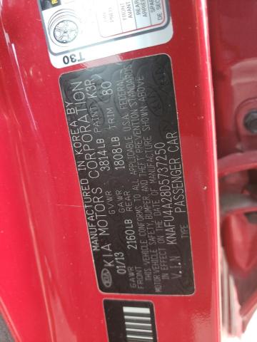 Photo 10 from auction – 2013 KIA FORTE EX with VIN KNAFU4A28D5737250