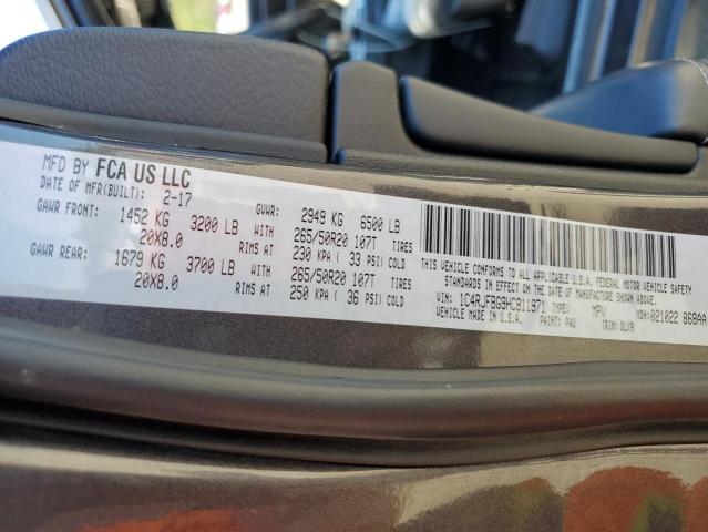 Photo 10 from auction – 2017 JEEP GRAND CHER with VIN 1C4RJFBG9HC811971