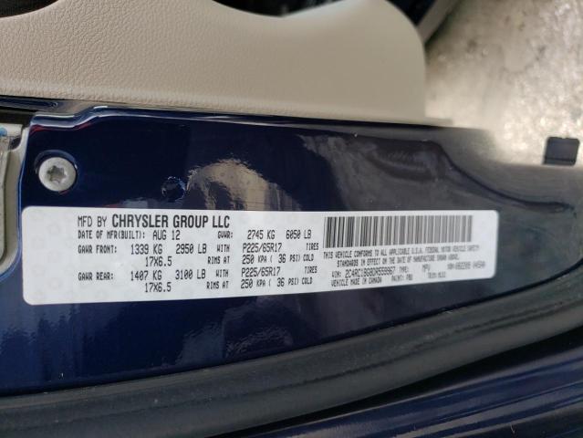 Photo 10 from auction – 2013 CHRYSLER TOWN & COU with VIN 2C4RC1BG8DR559967