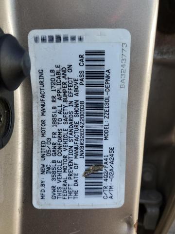 Photo 10 from auction – 2004 TOYOTA COROLLA CE with VIN 1NXBR32E04Z200038