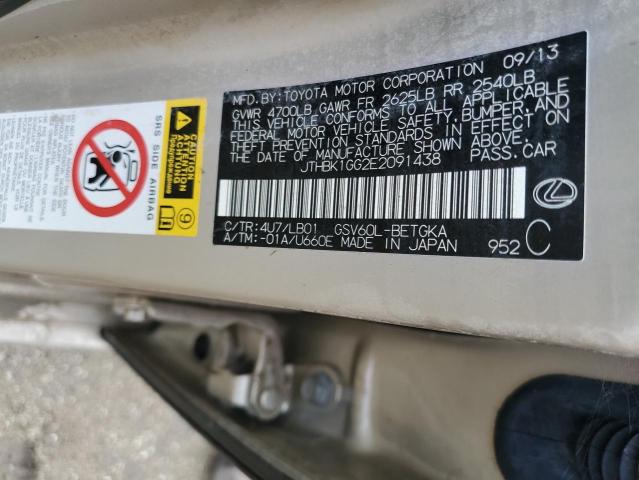 Photo 10 from auction – 2014 LEXUS ES 350 with VIN JTHBK1GG2E2091438