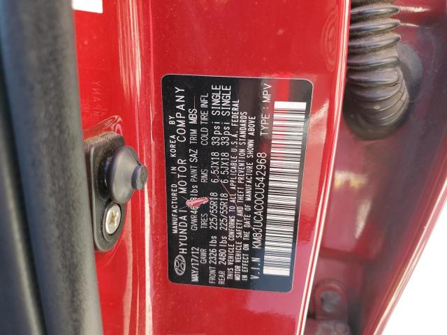 Photo 10 from auction – 2012 HYUNDAI TUCSON GLS with VIN KM8JUCAC0CU542968