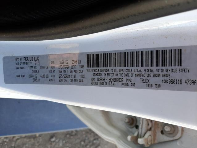 Photo 10 from auction – 2019 RAM 1500 BIG H with VIN 1C6RREFT5KN887832