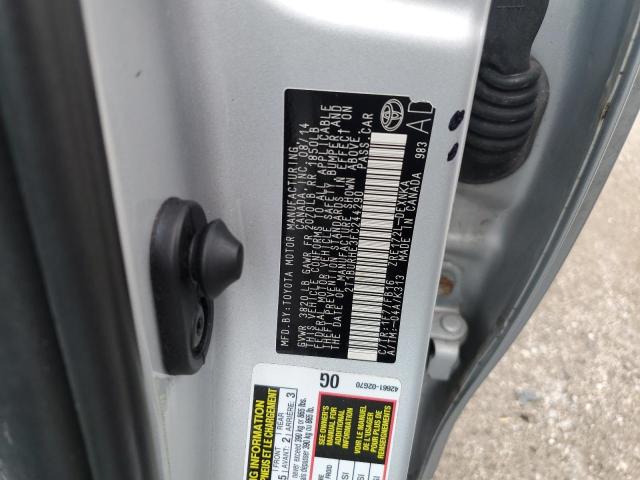 Photo 10 from auction – 2015 TOYOTA COROLLA L with VIN 2T1BURHE3FC244290