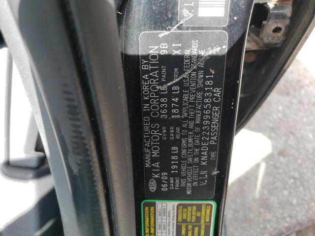 Photo 10 from auction – 2009 KIA RIO BASE with VIN KNADE223996583181