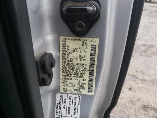 Photo 10 from auction – 2005 NISSAN FRONTIER K with VIN 1N6BD06T65C449846