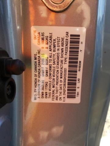 Photo 10 from auction – 2016 HONDA CIVIC EX with VIN 2HGFC3B3XGH353301