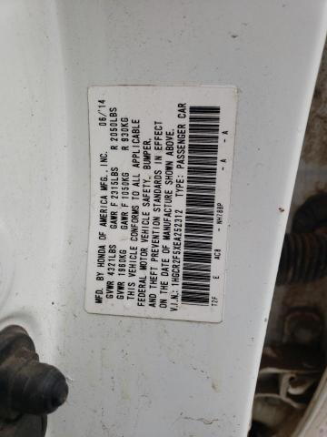 Photo 10 from auction – 2014 HONDA ACCORD SPO with VIN 1HGCR2F5XEA252312