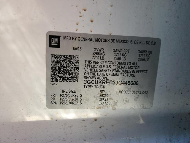 Photo 10 from auction – 2018 CHEVROLET SILVERADO4 with VIN 3GCUKREC3JG445686