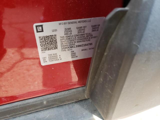 Photo 10 from auction – 2021 GMC ACADIA SLE with VIN 1GKKNKLS9MZ154795