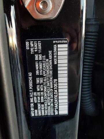 Photo 10 from auction – 2020 PORSCHE CAYENNE with VIN WP1AA2AYXLDA10578