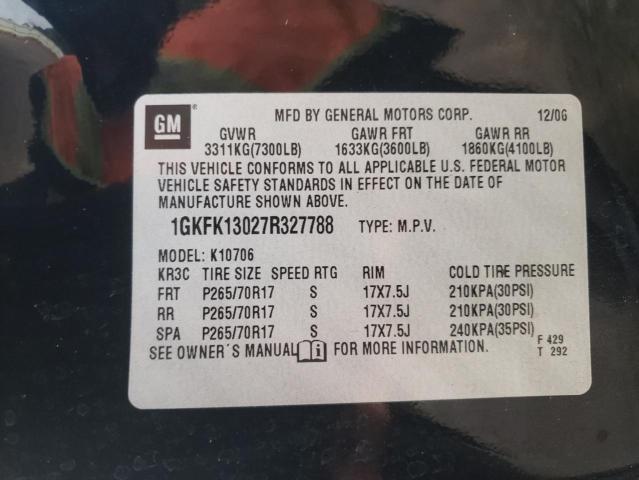 Photo 10 from auction – 2007 GMC YUKON with VIN 1GKFK13027R327788