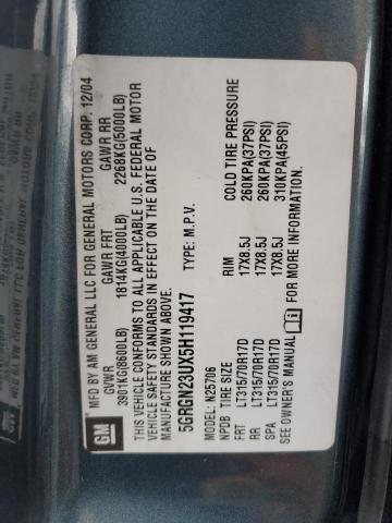 Photo 10 from auction – 2005 HUMMER H2 with VIN 5GRGN23UX5H119417