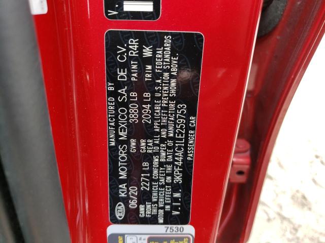 Photo 10 from auction – 2020 KIA FORTE GT with VIN 3KPF44AC1LE259753