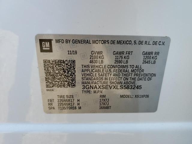 Photo 10 from auction – 2020 CHEVROLET EQUINOX 4D with VIN 3GNAXSEVXLS583245