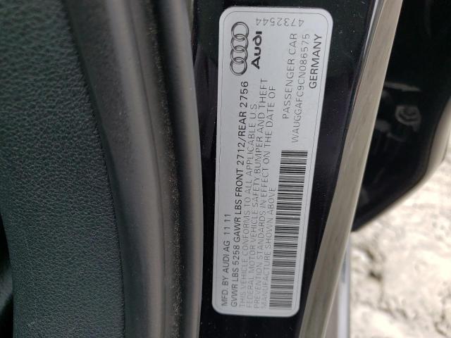Photo 10 from auction – 2012 AUDI A6 PREMIUM with VIN WAUGGAFC9CN086575