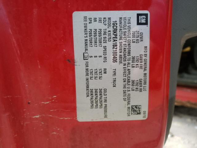 Photo 10 from auction – 2011 CHEVROLET SILVERADO with VIN 1GCRKPEA1BZ180406