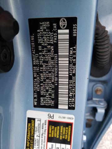 Photo 10 from auction – 2014 TOYOTA CAMRY L with VIN 4T1BF1FK9EU735593