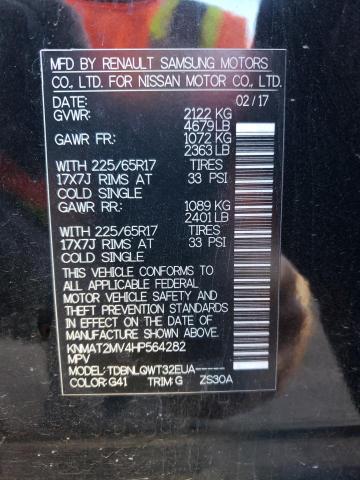 Photo 10 from auction – 2017 NISSAN ROGUE S with VIN KNMAT2MV4HP564282