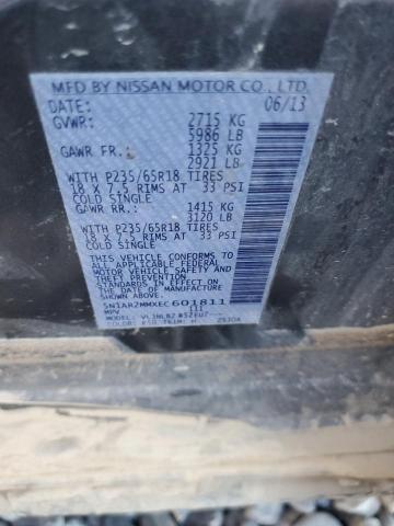 Photo 10 from auction – 2014 NISSAN PATHFINDER with VIN 5N1AR2MMXEC601811
