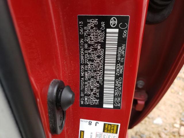 Photo 10 from auction – 2013 TOYOTA PRIUS with VIN JTDKN3DU3D5636882