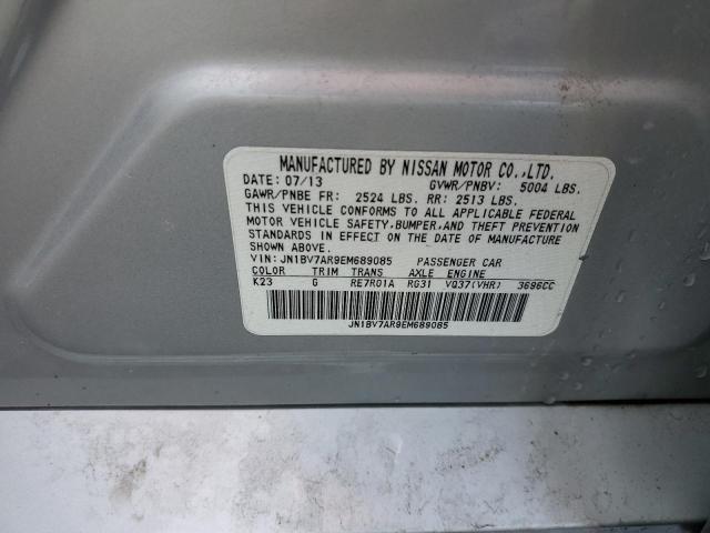 Photo 10 from auction – 2014 INFINITI Q50 BASE with VIN JN1BV7AR9EM689085