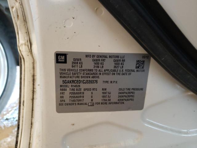 Photo 10 from auction – 2012 BUICK ENCLAVE with VIN 5GAKRCED1CJ339376