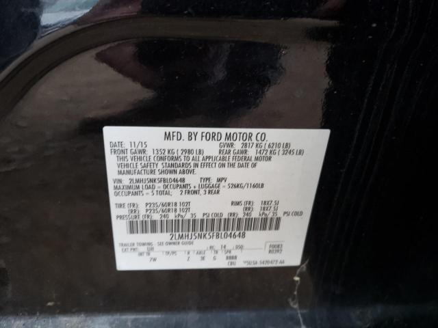 Photo 10 from auction – 2015 LINCOLN MKT with VIN 2LMHJ5NK5FBL04648