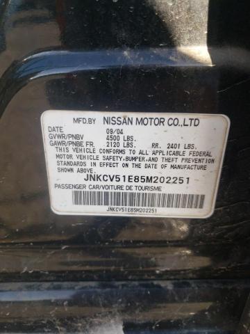 Photo 10 from auction – 2005 INFINITI G35 with VIN JNKCV51E85M202251