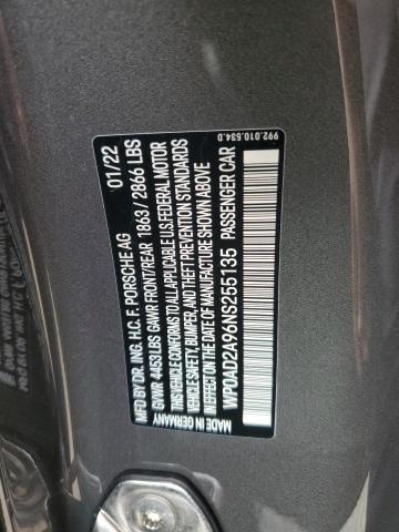 Photo 10 from auction – 2022 PORSCHE 911 TURBO with VIN WP0AD2A96NS255135