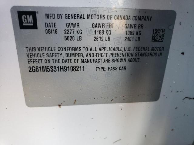 Photo 10 from auction – 2017 CADILLAC XTS LUXURY with VIN 2G61M5S31H9108211