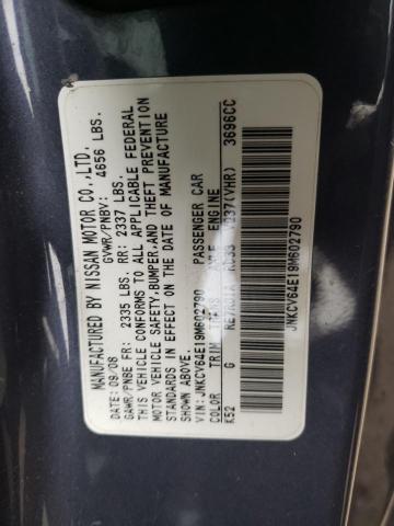 Photo 10 from auction – 2009 INFINITI G37 BASE with VIN JNKCV64E19M602790