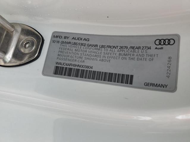 Photo 10 from auction – 2017 AUDI S5 with VIN WAUC4AFH9HN003804