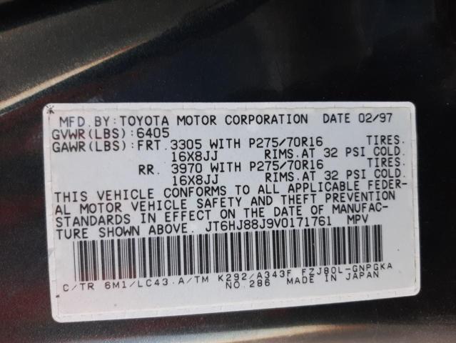 Photo 10 from auction – 1997 LEXUS LX 450 with VIN JT6HJ88J9V0171761