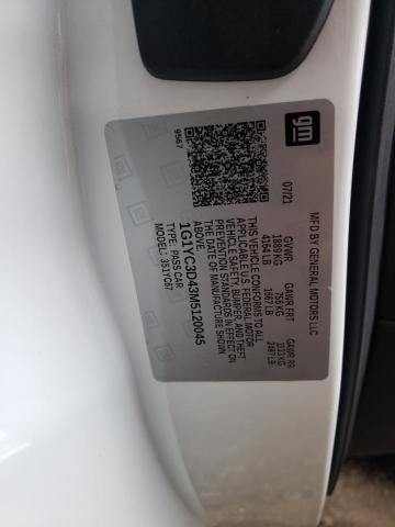Photo 10 from auction – 2021 CHEVROLET CORVETTE S with VIN 1G1YC3D43M5120045