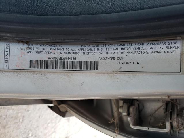 Photo 10 from auction – 1998 VOLKSWAGEN PASSAT GLS with VIN WVWMD63B5WE441401