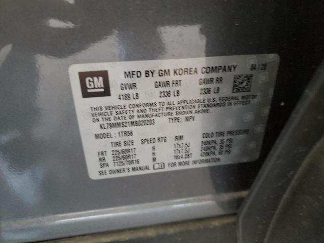 Photo 10 from auction – 2021 CHEVROLET TRAILBLAZE with VIN KL79MMS21MB020203