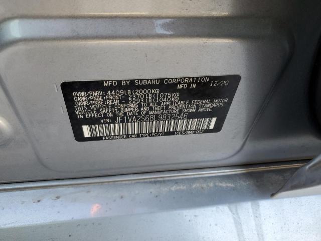 Photo 10 from auction – 2020 SUBARU WRX STI with VIN JF1VA2S68L9832546
