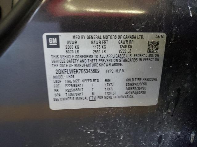 Photo 10 from auction – 2014 GMC TERRAIN SL with VIN 2GKFLWEK7E6343809