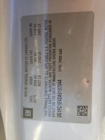 Photo 10 from auction – 2010 CHEVROLET CAMARO LT with VIN 2G1FC1EV2A9197944