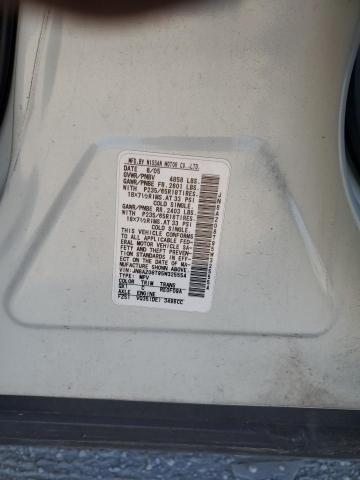 Photo 10 from auction – 2005 NISSAN MURANO SL with VIN JN8AZ08T95W325554